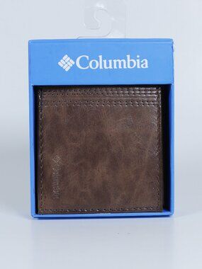 Original Columbia Wallet – Genuine Brown Leather – New in Box – Bifold Style